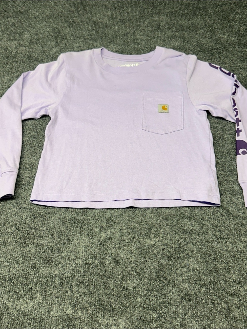 Carhartt Kids Long Sleeve Pocket Tee - Light Lavender
